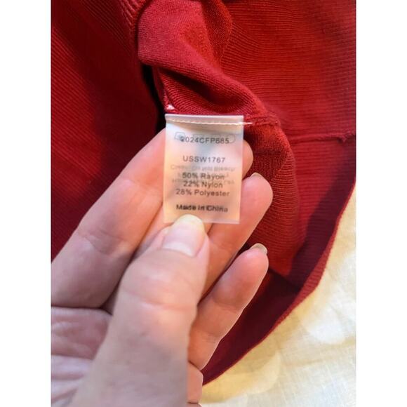 Universal standard red‎ crewneck sweater women’s XL/ 1X new with tags - Picture 6 of 9